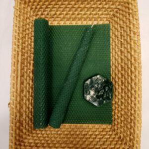 Lahtisen mehiläisvahakynttilälevy, Metsänvihreä