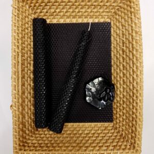 Lahtisen mehiläisvahakynttilälevy, musta