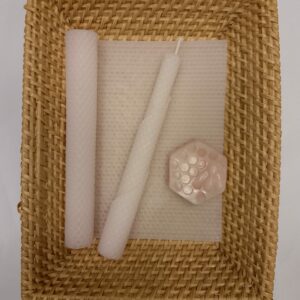 Lahtisen mehiläisvahakynttilälevy, puuteri