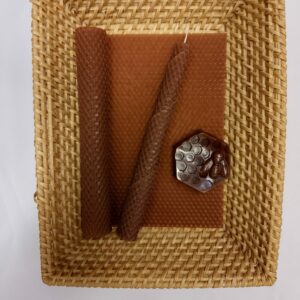 Lahtisen mehiläisvahakynttilälevy, suklaa